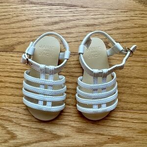 NWOT Janie and Jack white sandals size 4